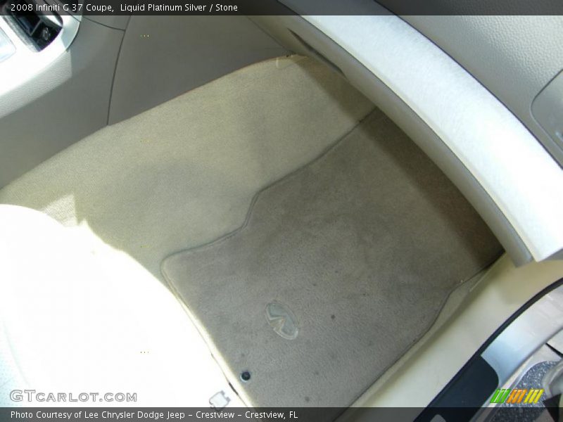 Liquid Platinum Silver / Stone 2008 Infiniti G 37 Coupe