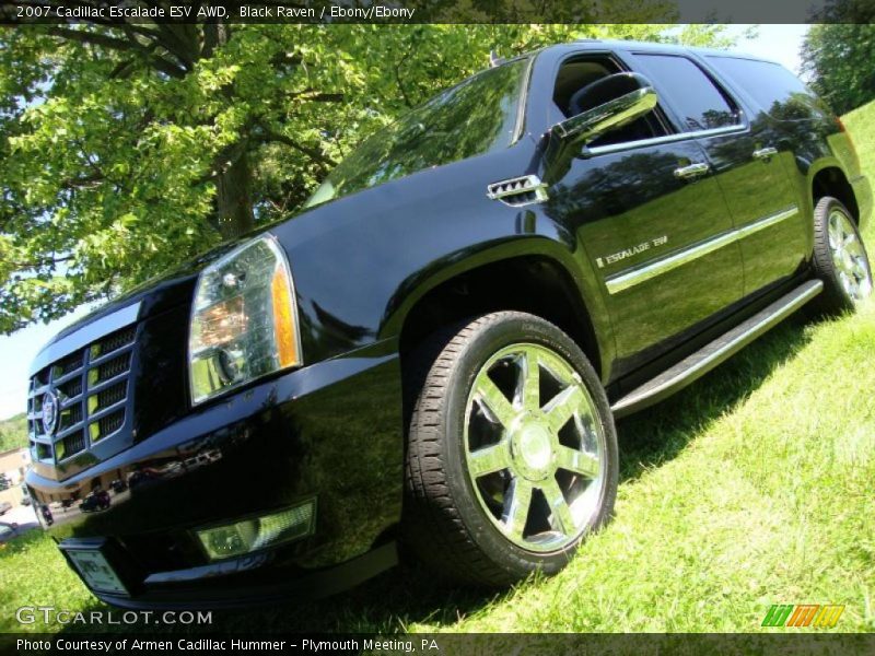 Black Raven / Ebony/Ebony 2007 Cadillac Escalade ESV AWD