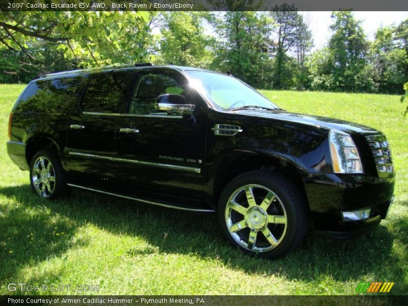 Black Raven / Ebony/Ebony 2007 Cadillac Escalade ESV AWD
