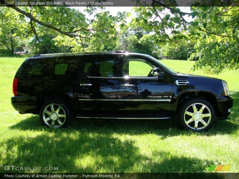 Black Raven / Ebony/Ebony 2007 Cadillac Escalade ESV AWD