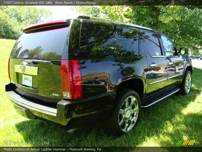 Black Raven / Ebony/Ebony 2007 Cadillac Escalade ESV AWD