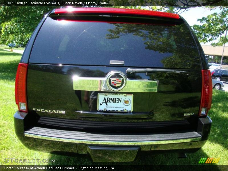 Black Raven / Ebony/Ebony 2007 Cadillac Escalade ESV AWD