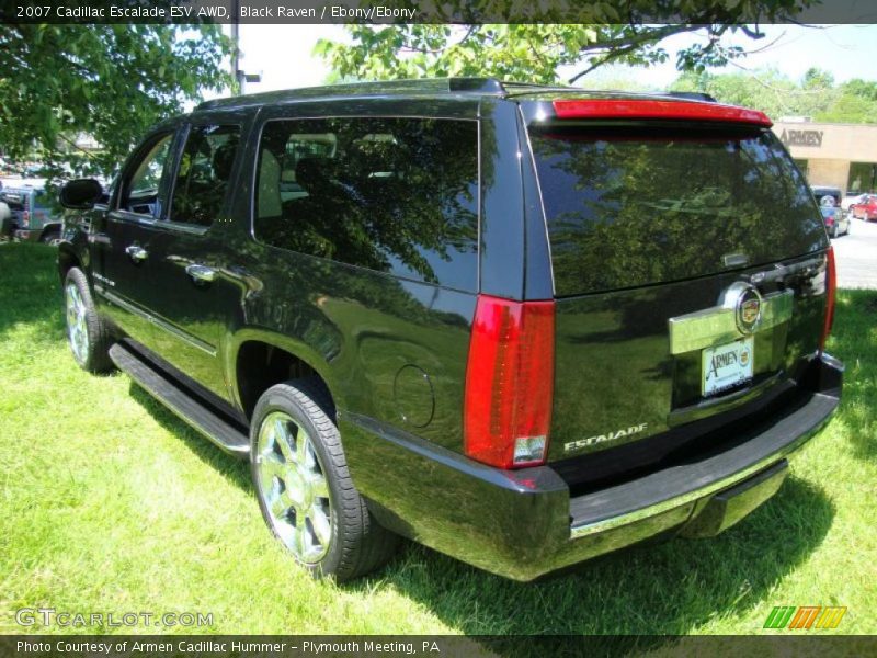 Black Raven / Ebony/Ebony 2007 Cadillac Escalade ESV AWD
