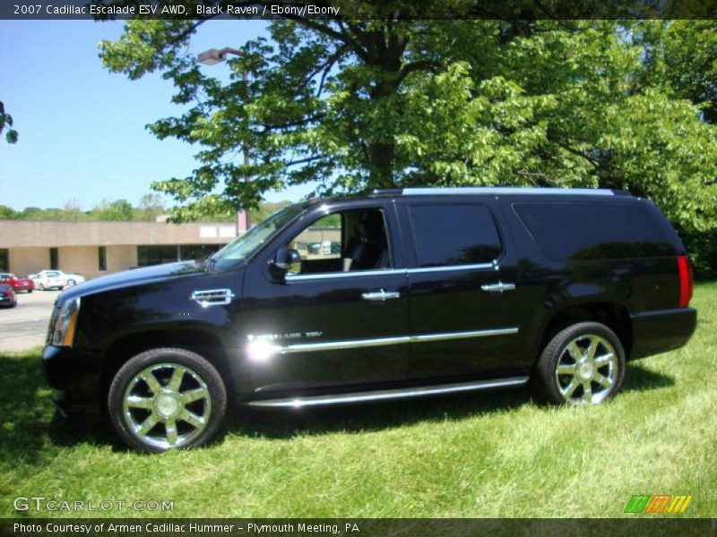 Black Raven / Ebony/Ebony 2007 Cadillac Escalade ESV AWD