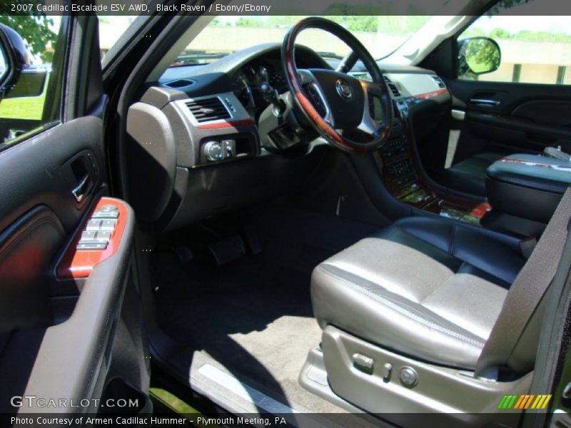 Black Raven / Ebony/Ebony 2007 Cadillac Escalade ESV AWD