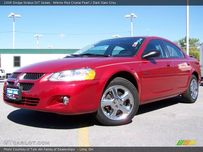 Inferno Red Crystal Pearl / Dark Slate Grey 2006 Dodge Stratus SXT Sedan