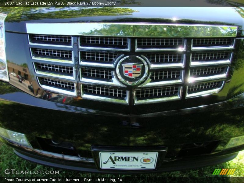 Black Raven / Ebony/Ebony 2007 Cadillac Escalade ESV AWD