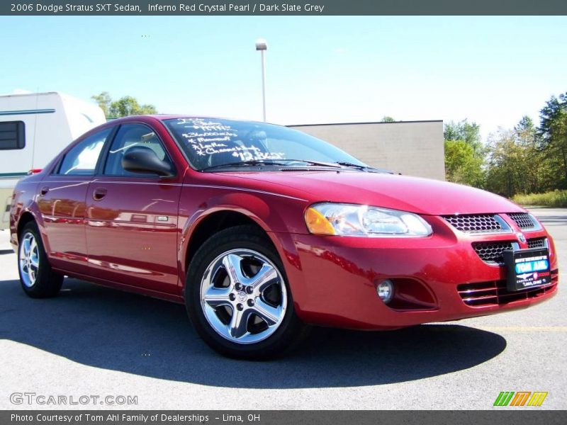 Inferno Red Crystal Pearl / Dark Slate Grey 2006 Dodge Stratus SXT Sedan