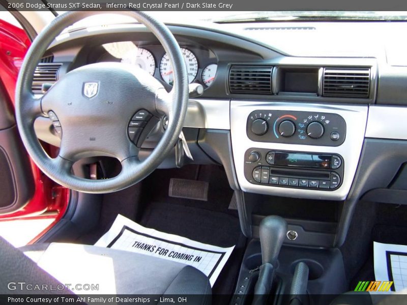 Inferno Red Crystal Pearl / Dark Slate Grey 2006 Dodge Stratus SXT Sedan
