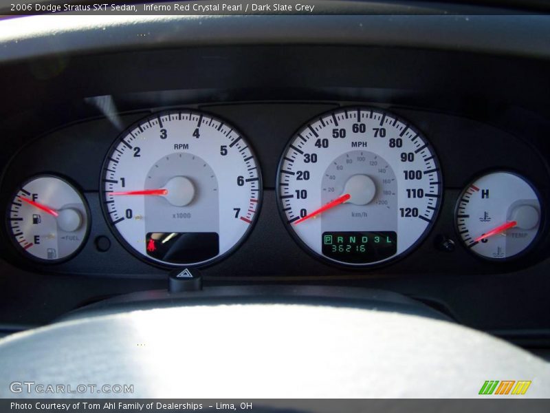 Inferno Red Crystal Pearl / Dark Slate Grey 2006 Dodge Stratus SXT Sedan