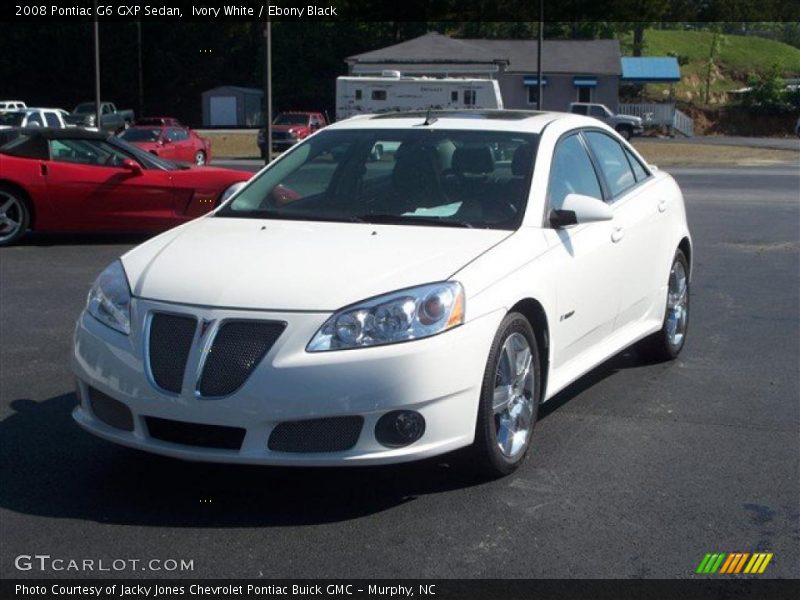 Ivory White / Ebony Black 2008 Pontiac G6 GXP Sedan