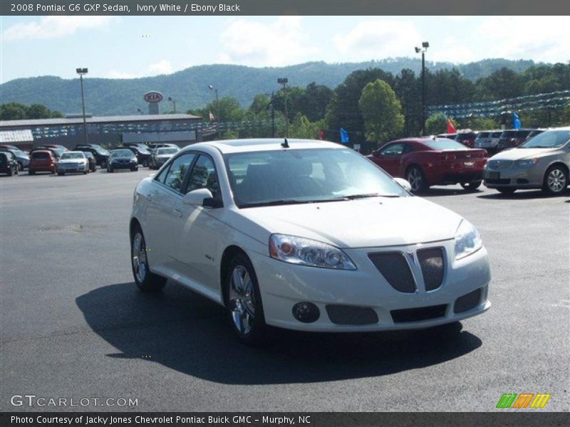 Ivory White / Ebony Black 2008 Pontiac G6 GXP Sedan