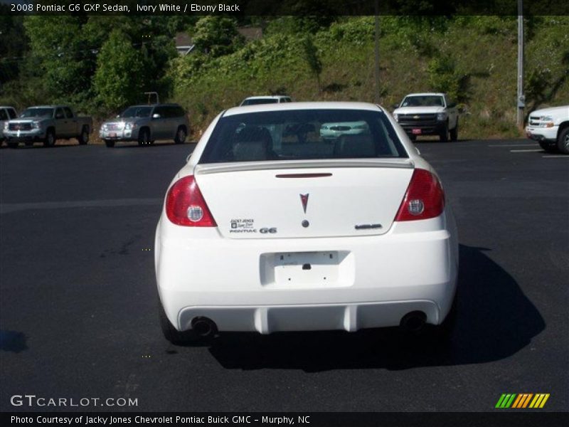Ivory White / Ebony Black 2008 Pontiac G6 GXP Sedan