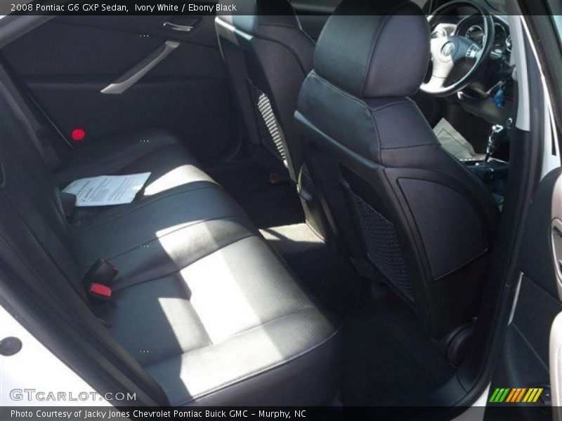 Ivory White / Ebony Black 2008 Pontiac G6 GXP Sedan