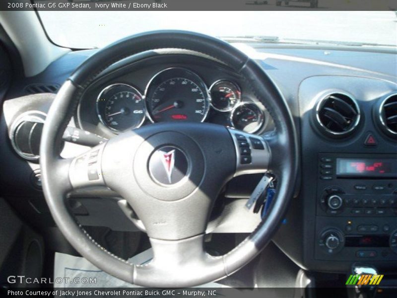 Ivory White / Ebony Black 2008 Pontiac G6 GXP Sedan