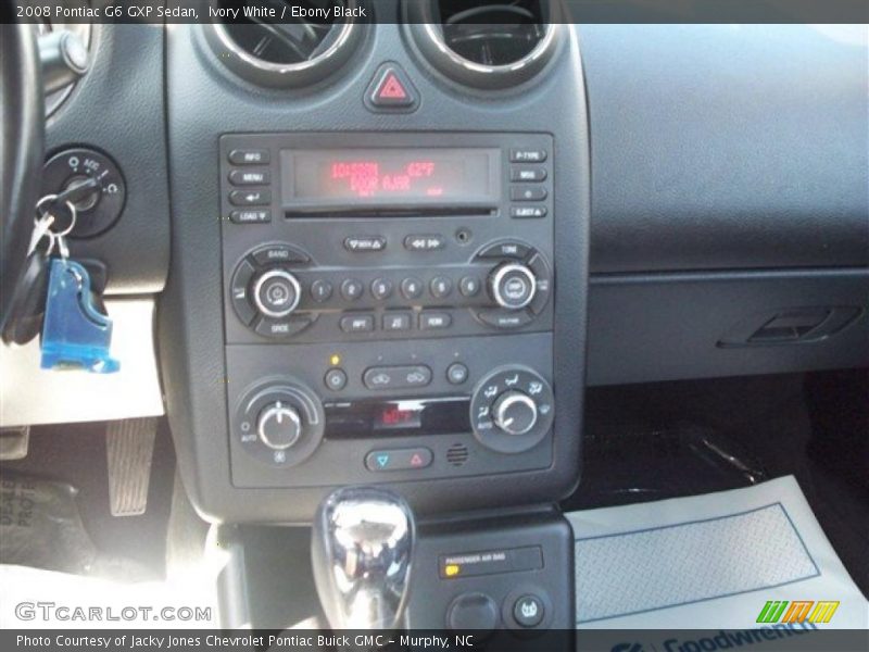 Ivory White / Ebony Black 2008 Pontiac G6 GXP Sedan