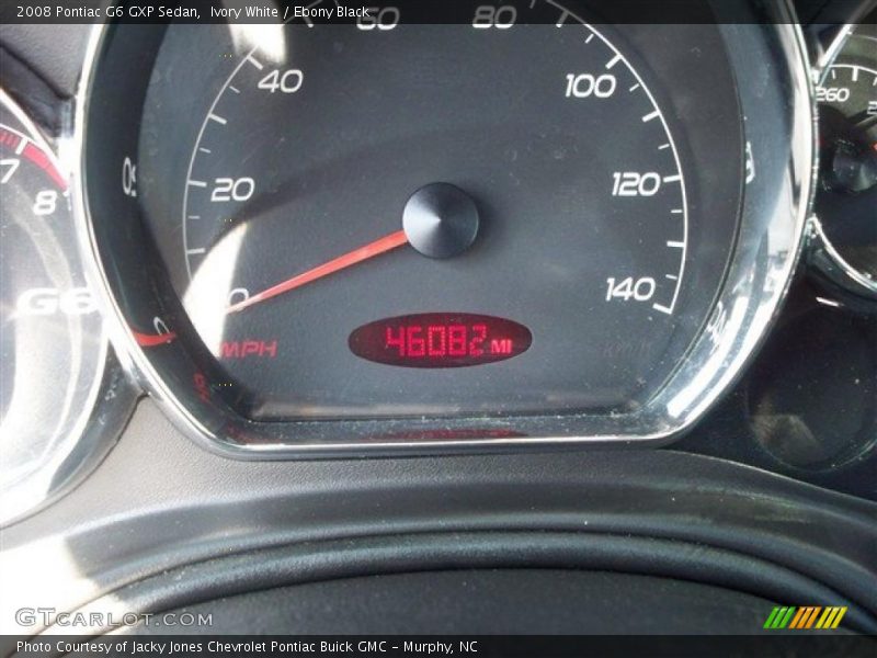 Ivory White / Ebony Black 2008 Pontiac G6 GXP Sedan