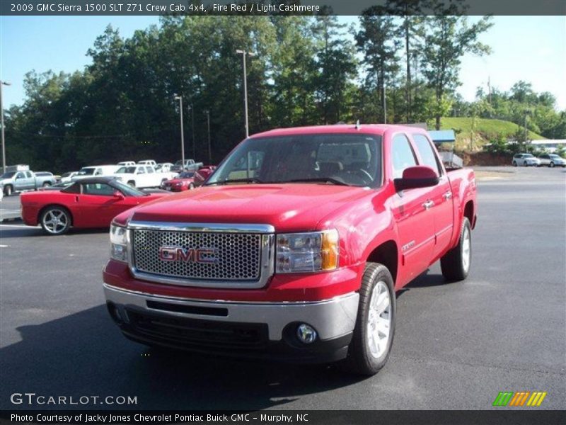 Fire Red / Light Cashmere 2009 GMC Sierra 1500 SLT Z71 Crew Cab 4x4