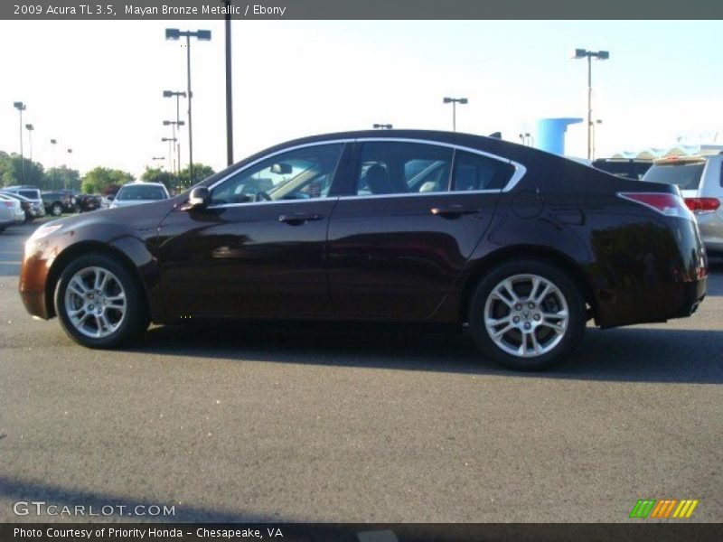 Mayan Bronze Metallic / Ebony 2009 Acura TL 3.5