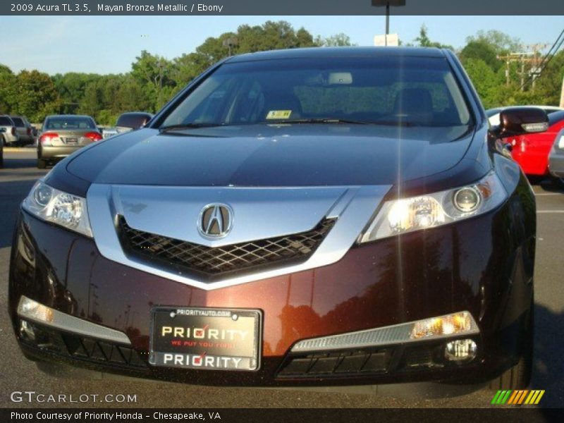 Mayan Bronze Metallic / Ebony 2009 Acura TL 3.5