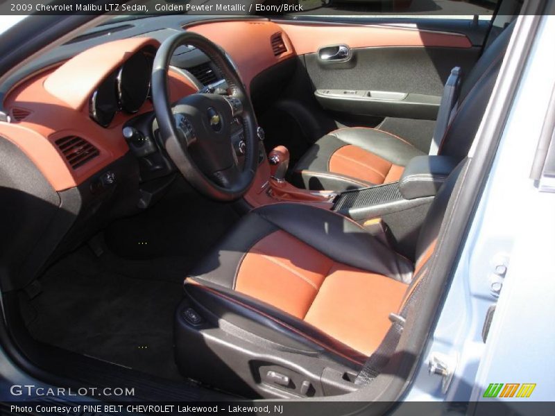 Golden Pewter Metallic / Ebony/Brick 2009 Chevrolet Malibu LTZ Sedan