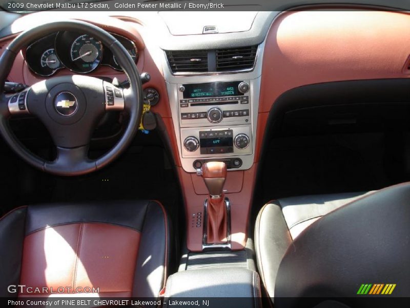 Golden Pewter Metallic / Ebony/Brick 2009 Chevrolet Malibu LTZ Sedan