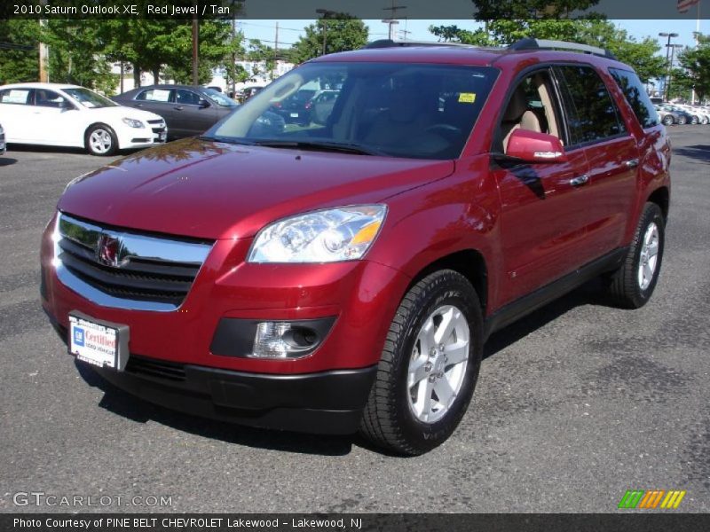 Red Jewel / Tan 2010 Saturn Outlook XE