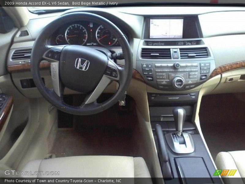 Bold Beige Metallic / Ivory 2009 Honda Accord EX-L V6 Sedan