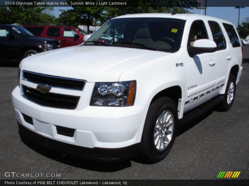 Summit White / Light Cashmere 2009 Chevrolet Tahoe Hybrid 4x4