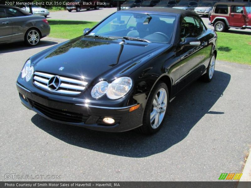 Black / Black 2007 Mercedes-Benz CLK 350 Cabriolet