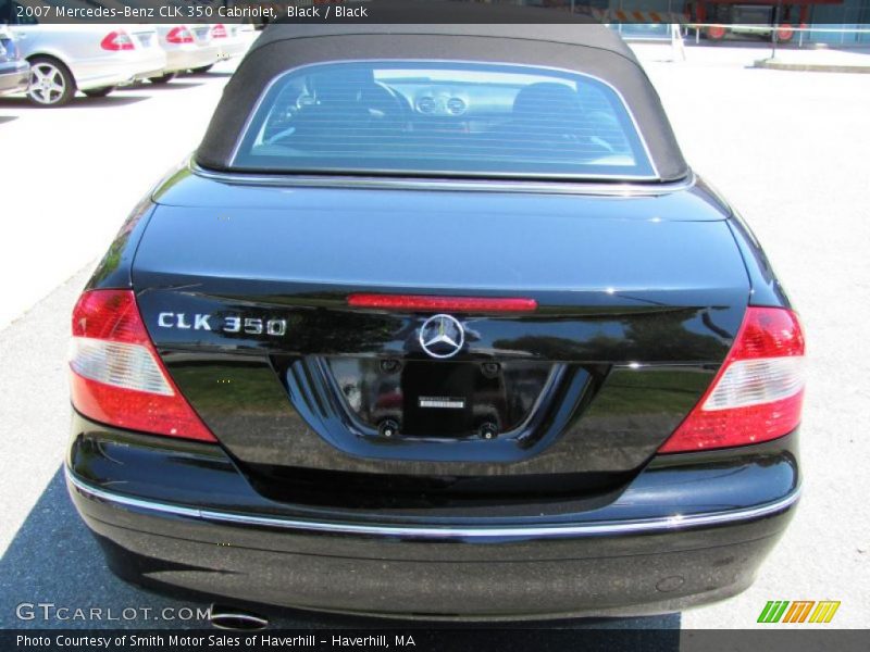 Black / Black 2007 Mercedes-Benz CLK 350 Cabriolet