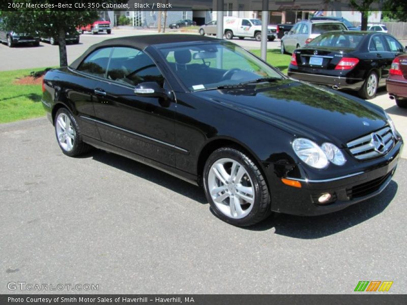 Black / Black 2007 Mercedes-Benz CLK 350 Cabriolet