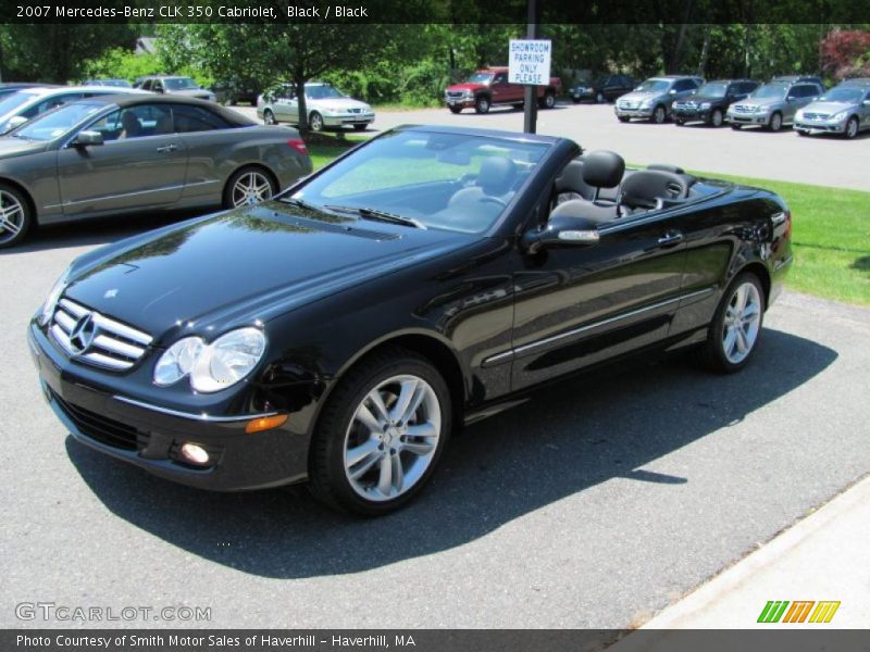 Black / Black 2007 Mercedes-Benz CLK 350 Cabriolet