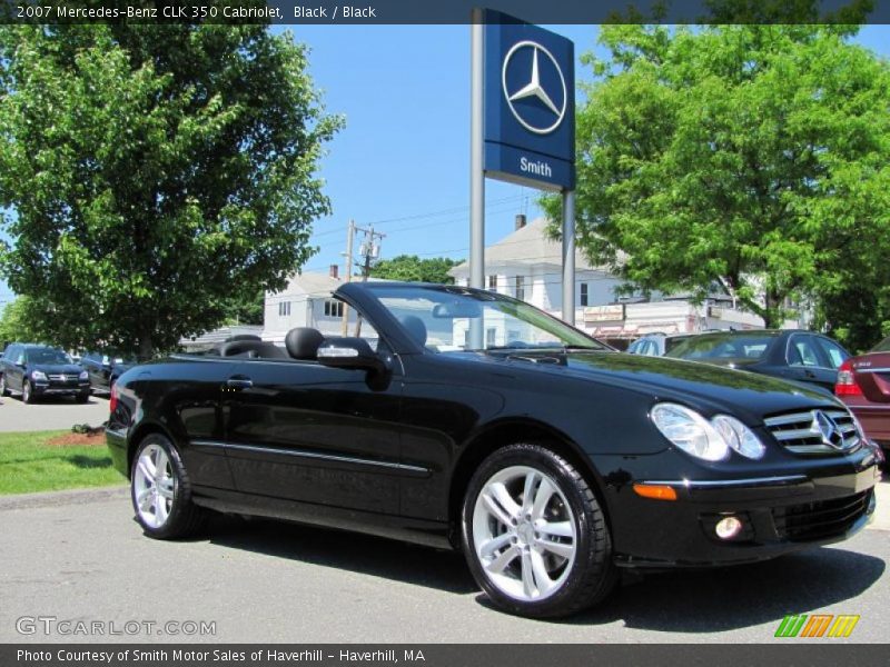 Black / Black 2007 Mercedes-Benz CLK 350 Cabriolet