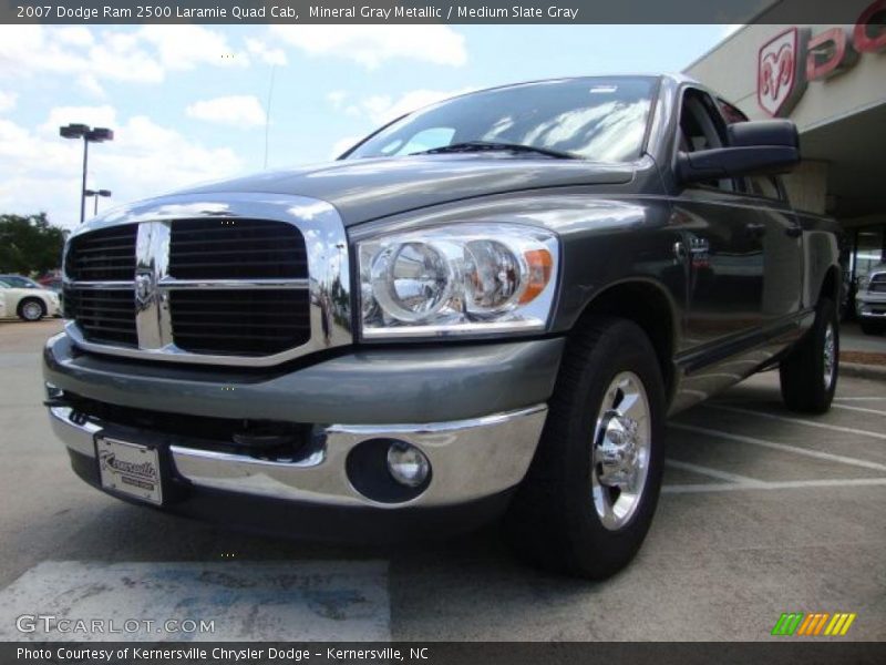 Mineral Gray Metallic / Medium Slate Gray 2007 Dodge Ram 2500 Laramie Quad Cab