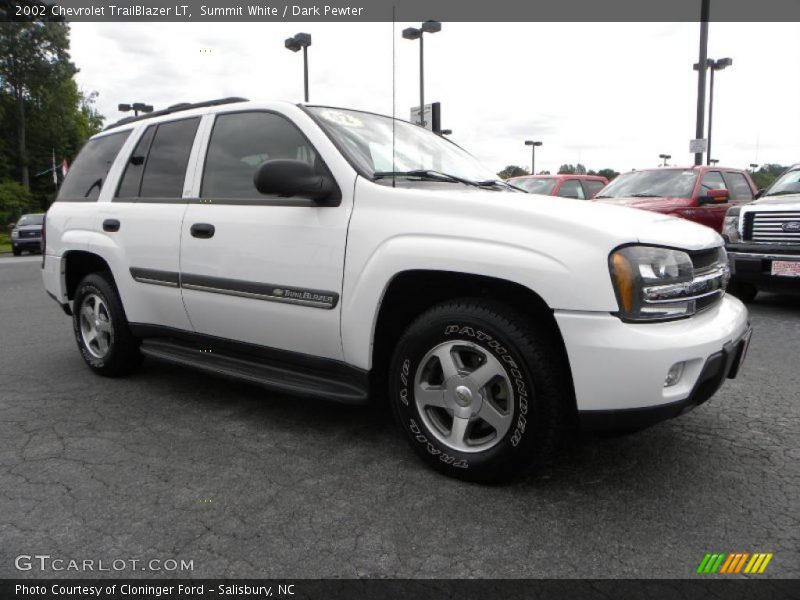 Summit White / Dark Pewter 2002 Chevrolet TrailBlazer LT