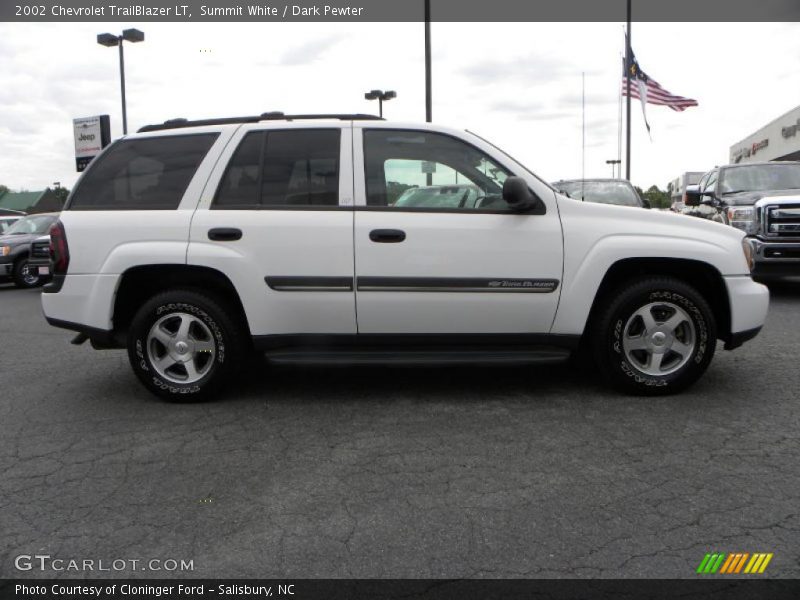 Summit White / Dark Pewter 2002 Chevrolet TrailBlazer LT