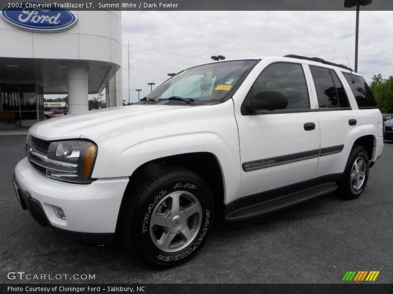 Summit White / Dark Pewter 2002 Chevrolet TrailBlazer LT