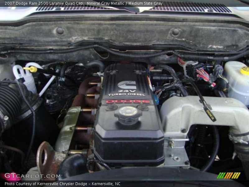 Mineral Gray Metallic / Medium Slate Gray 2007 Dodge Ram 2500 Laramie Quad Cab