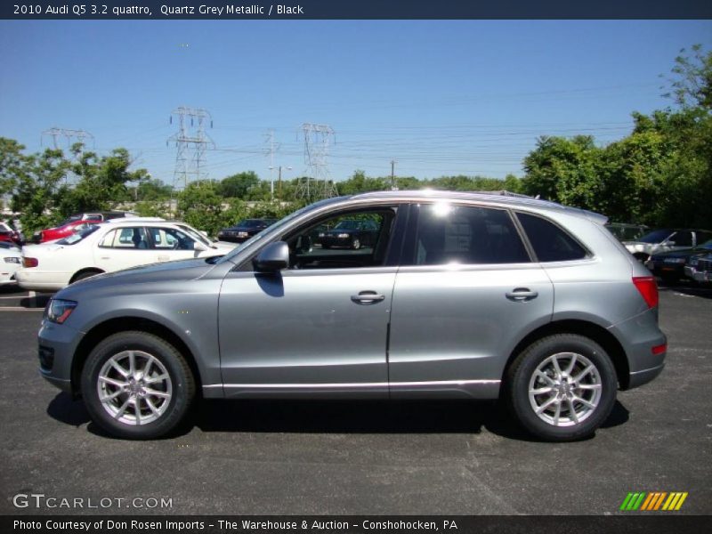 Quartz Grey Metallic / Black 2010 Audi Q5 3.2 quattro