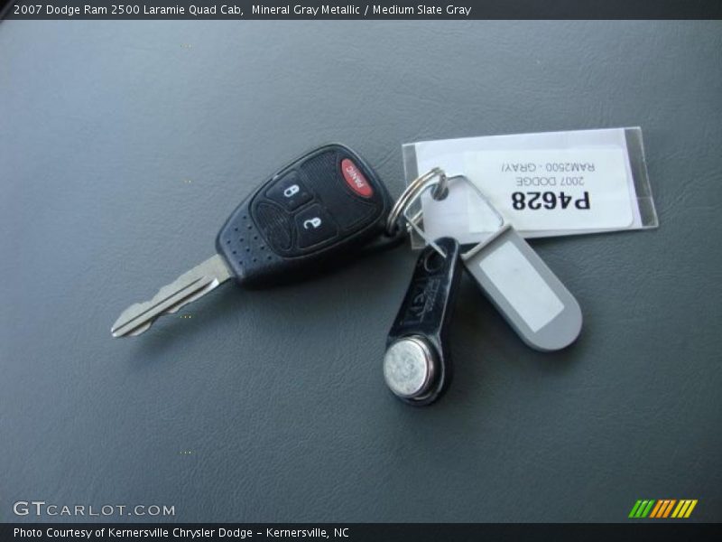 Mineral Gray Metallic / Medium Slate Gray 2007 Dodge Ram 2500 Laramie Quad Cab