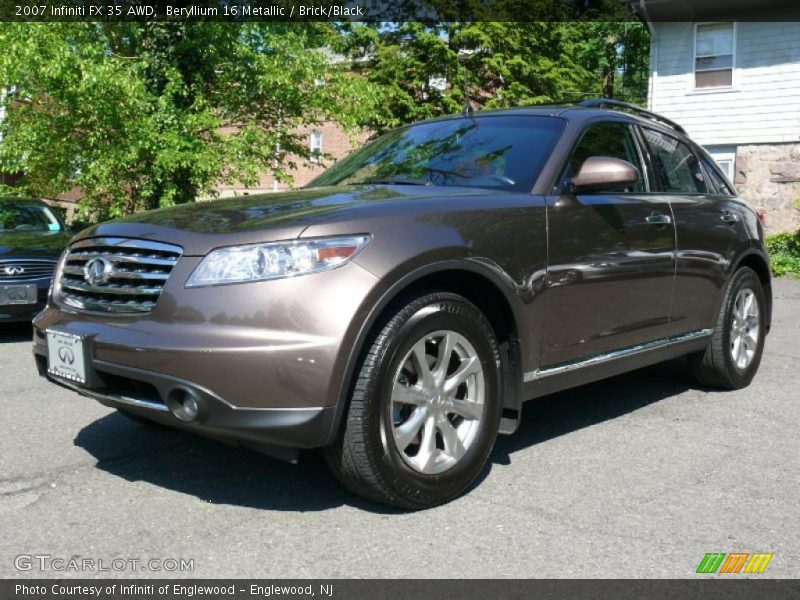 Beryllium 16 Metallic / Brick/Black 2007 Infiniti FX 35 AWD