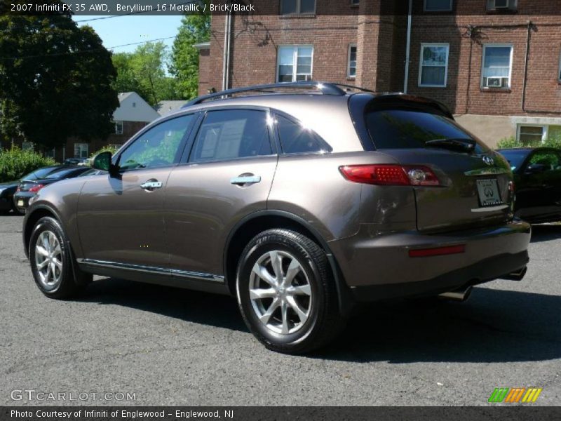 Beryllium 16 Metallic / Brick/Black 2007 Infiniti FX 35 AWD