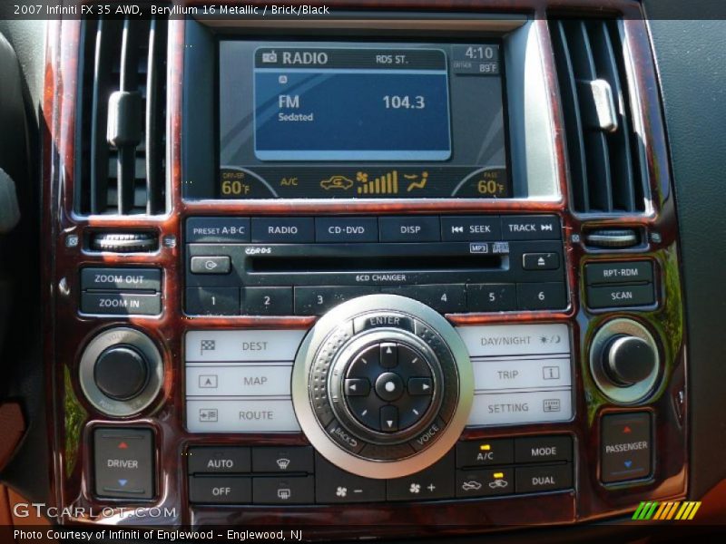 Beryllium 16 Metallic / Brick/Black 2007 Infiniti FX 35 AWD