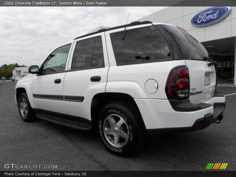 Summit White / Dark Pewter 2002 Chevrolet TrailBlazer LT