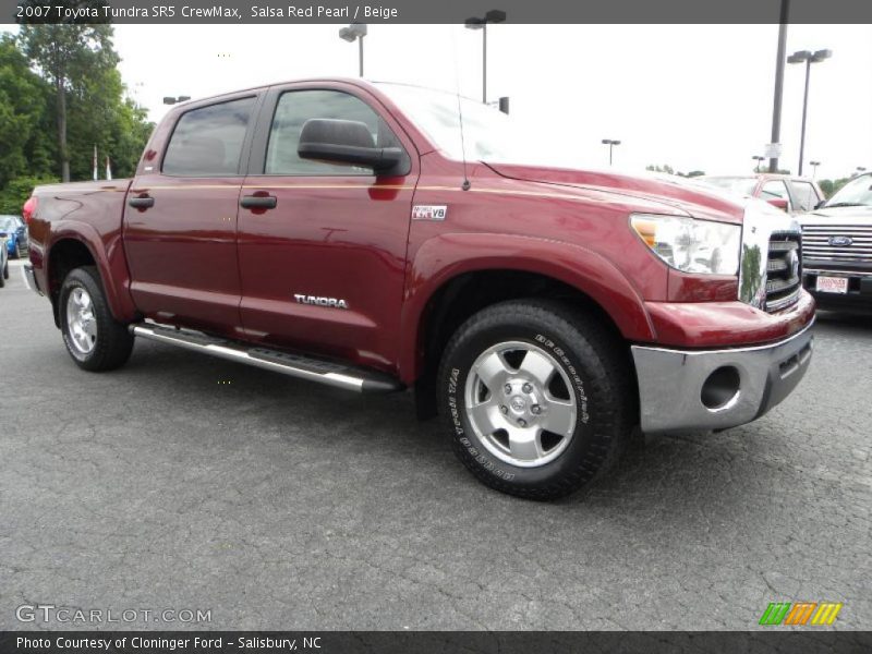 Salsa Red Pearl / Beige 2007 Toyota Tundra SR5 CrewMax