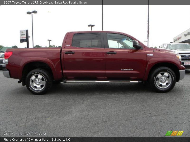 Salsa Red Pearl / Beige 2007 Toyota Tundra SR5 CrewMax