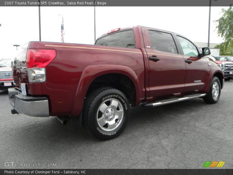 Salsa Red Pearl / Beige 2007 Toyota Tundra SR5 CrewMax