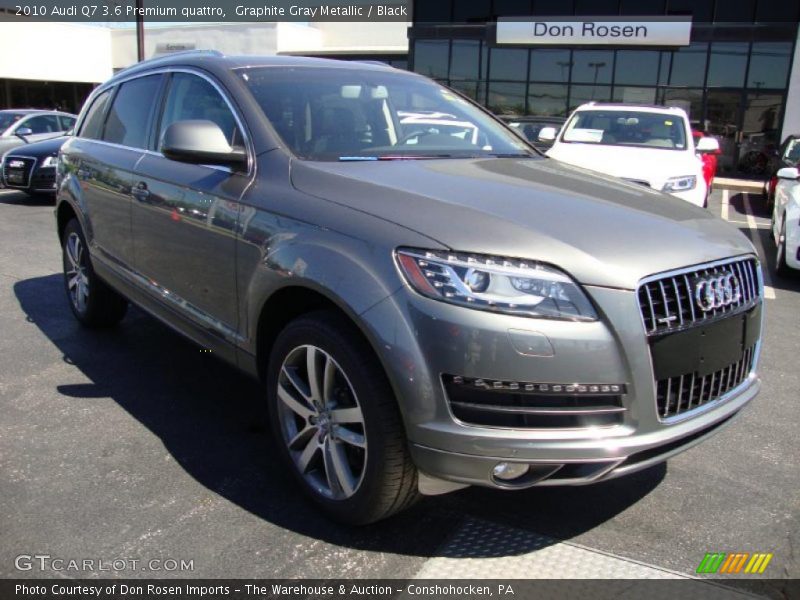 Graphite Gray Metallic / Black 2010 Audi Q7 3.6 Premium quattro