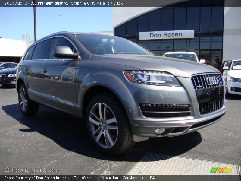 Graphite Gray Metallic / Black 2010 Audi Q7 3.6 Premium quattro